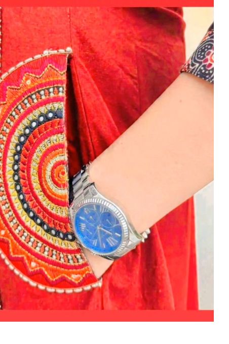 Designer A-line Embroidered Suit Set with Dupatta