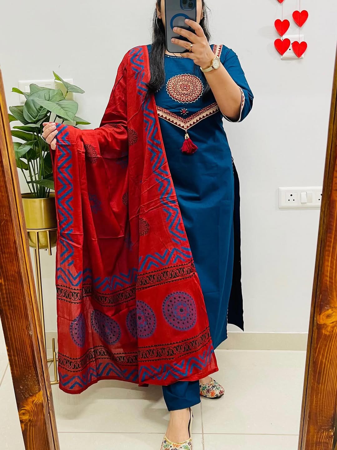 Premium Designer Embroidered Suit Set with Dupatta