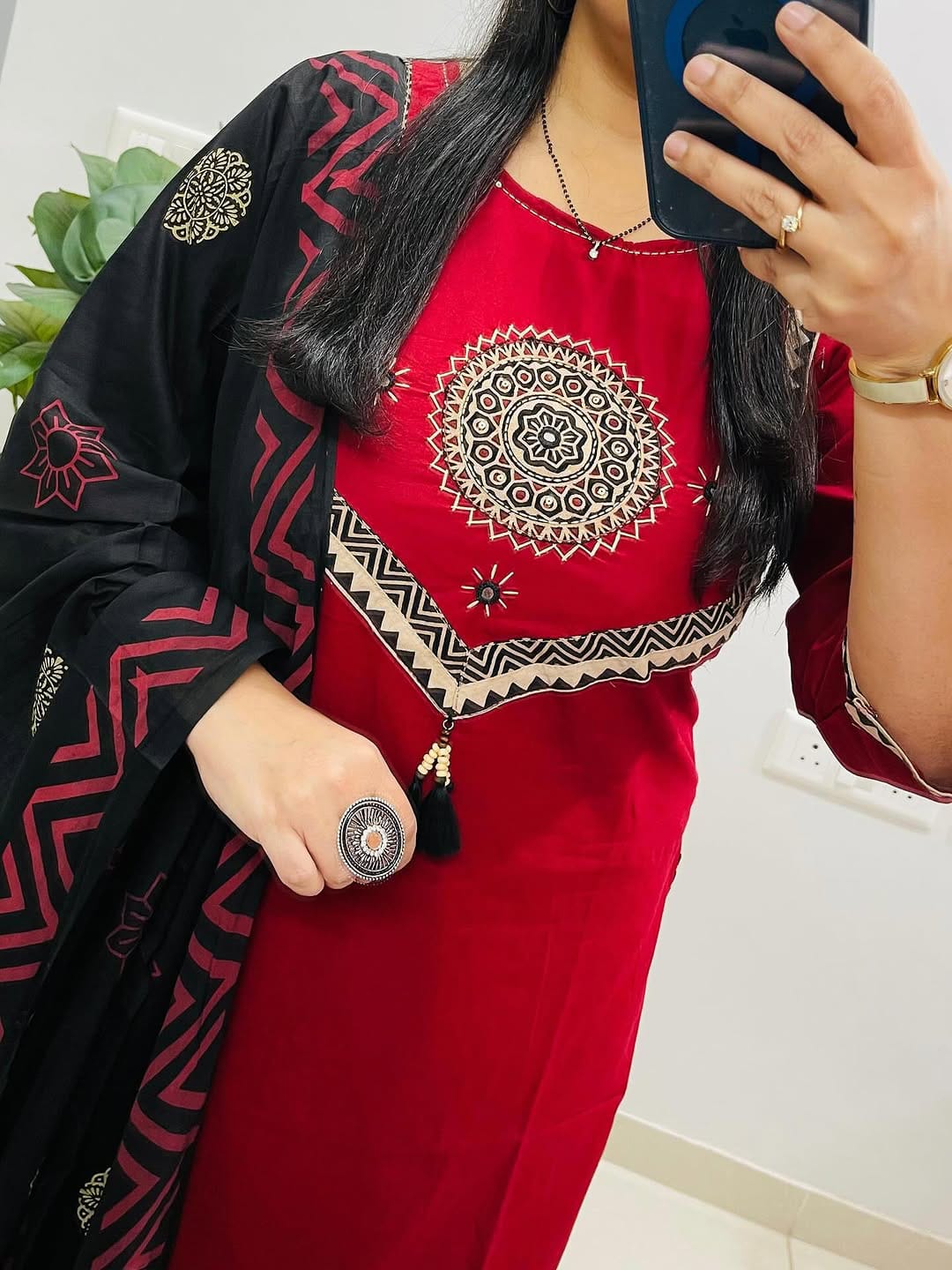 Premium Designer Embroidered Suit Set with Dupatta