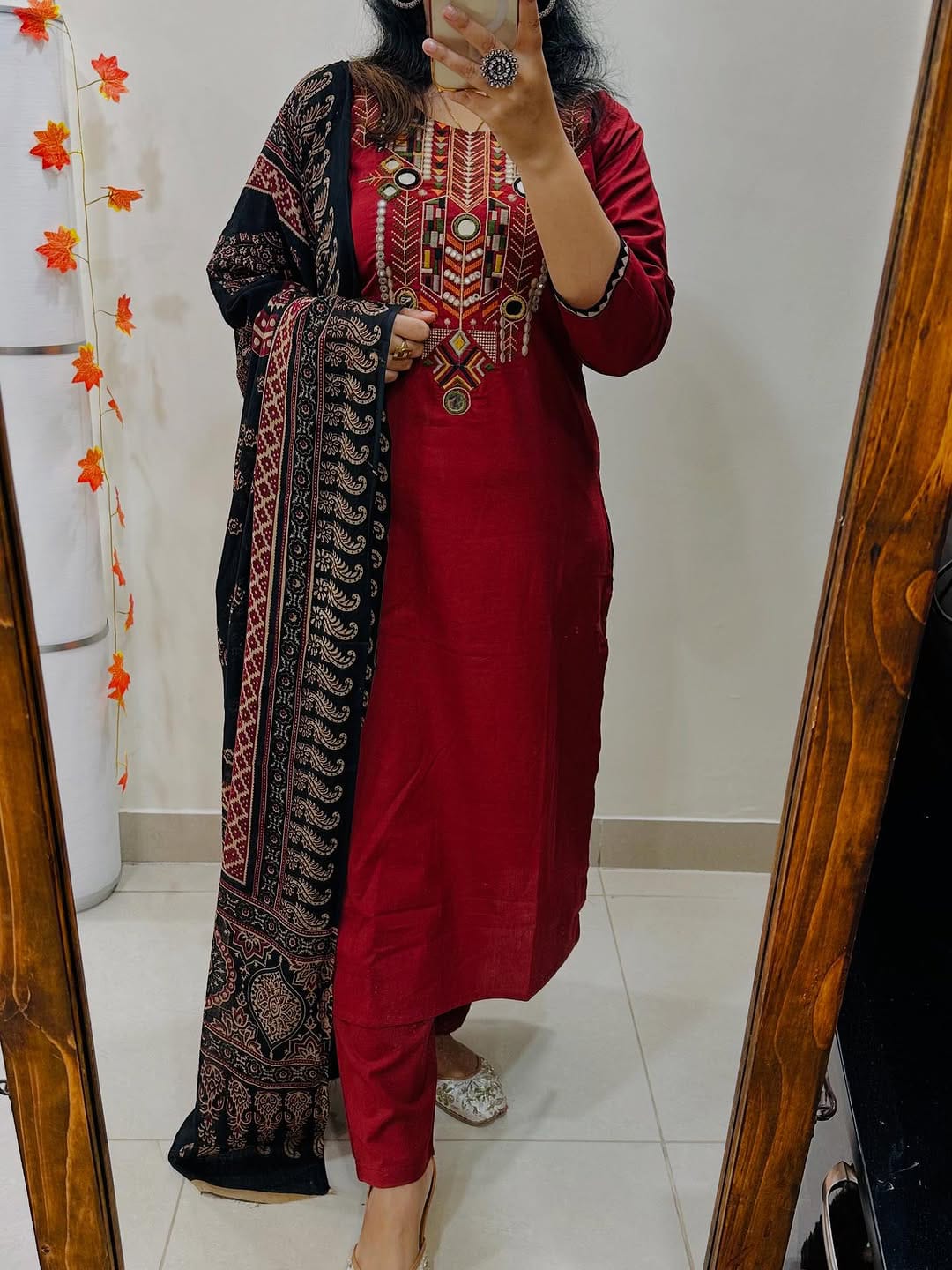 Premium Heavy Embroidered Suit Set with Dupatta