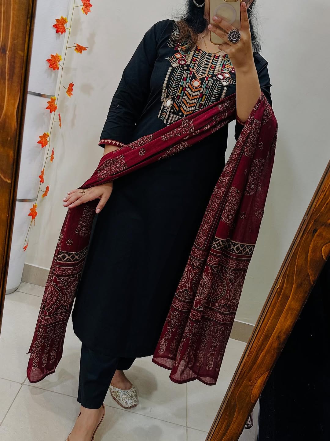 Premium Heavy Embroidered Suit Set with Dupatta