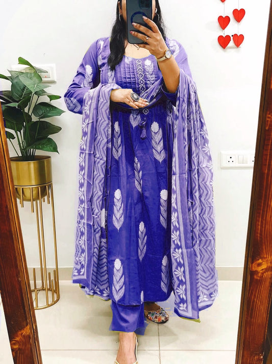 Beautiful Embroidered Suit Set with Dupatta