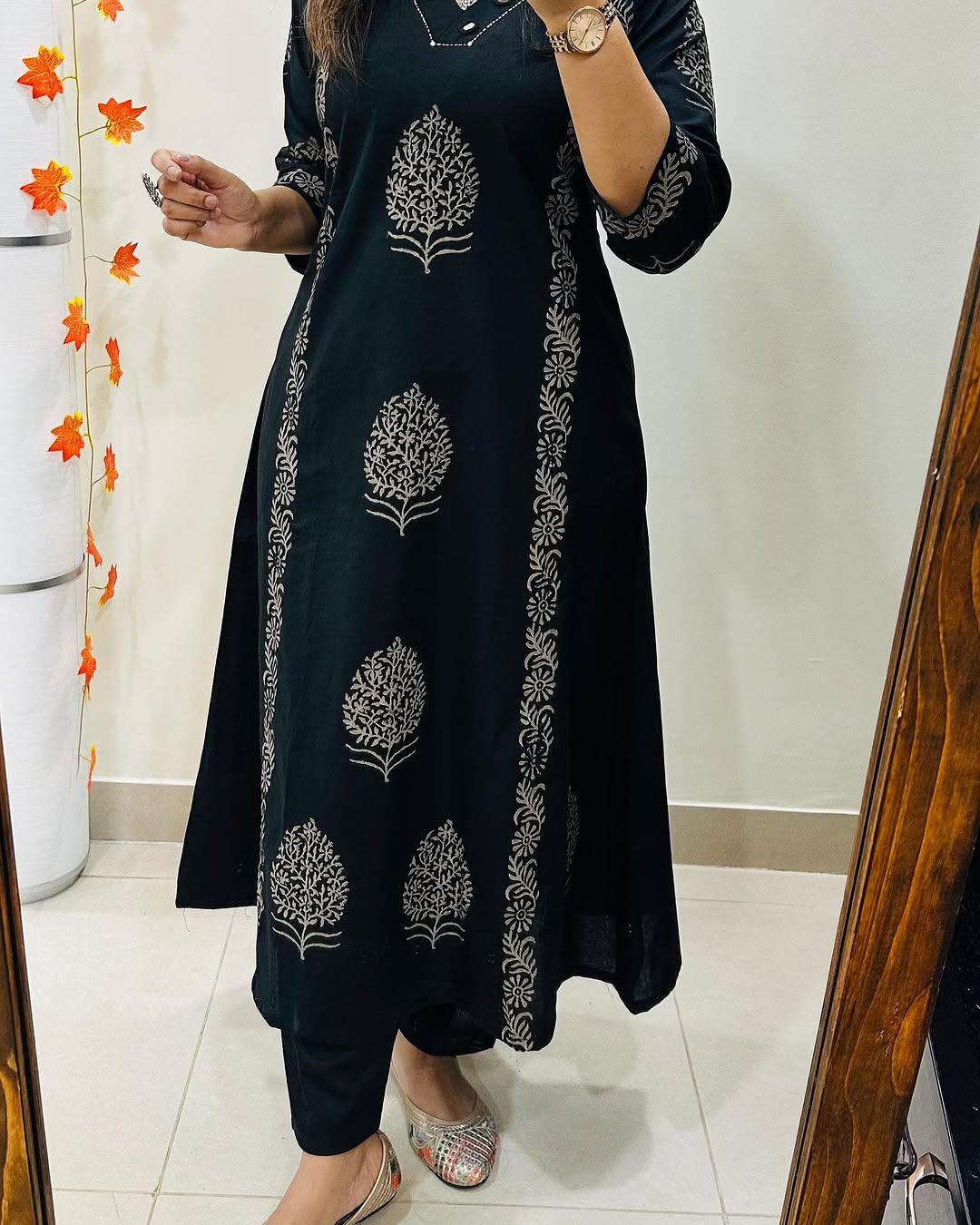 Designer Black Embroidered Co-ord Set